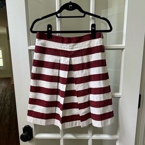 🏈GAMEDAY🏈 Maroon & White Gameday Box Pleat Skirt